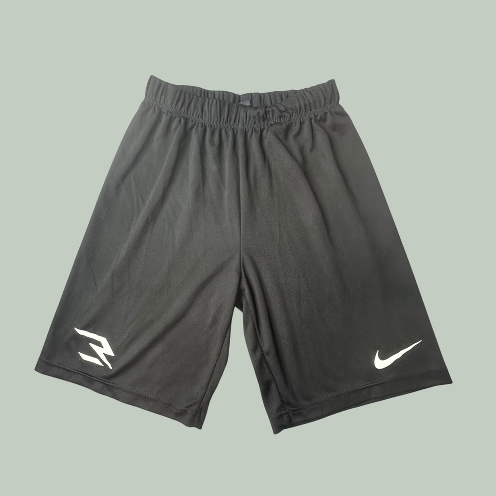 Nike 3 Brand Shorts Kids Large Black Russell Wilson Athletic Mesh Basketball